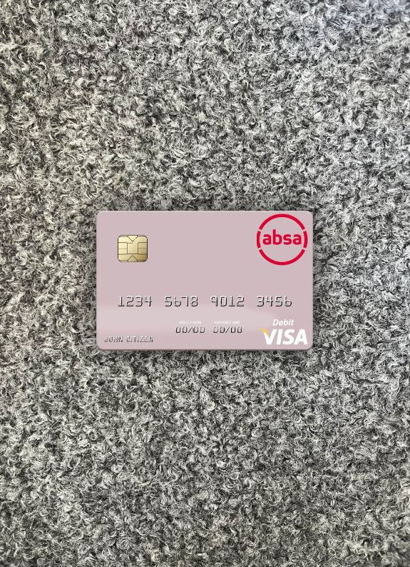 Download South Africa Absa Group Limited visa debit card photolook front Photoshop template